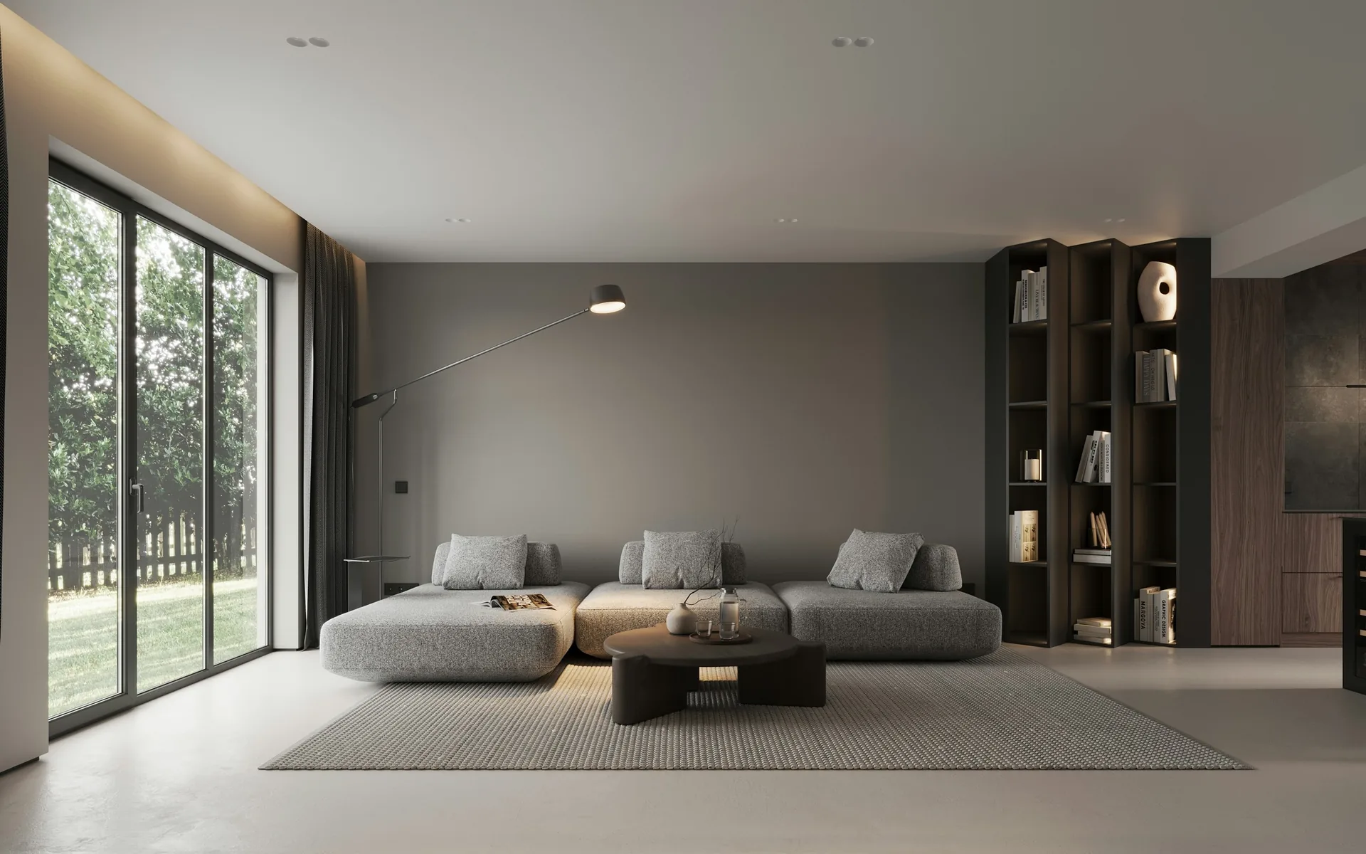 High-quality 3D real estate environment render used for modeling and animation services