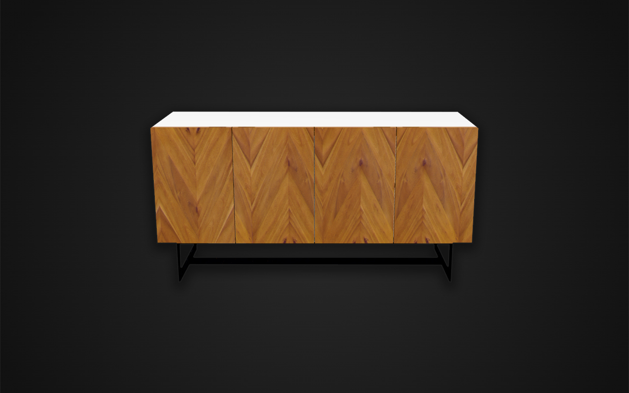 Interactive TV console furniture model